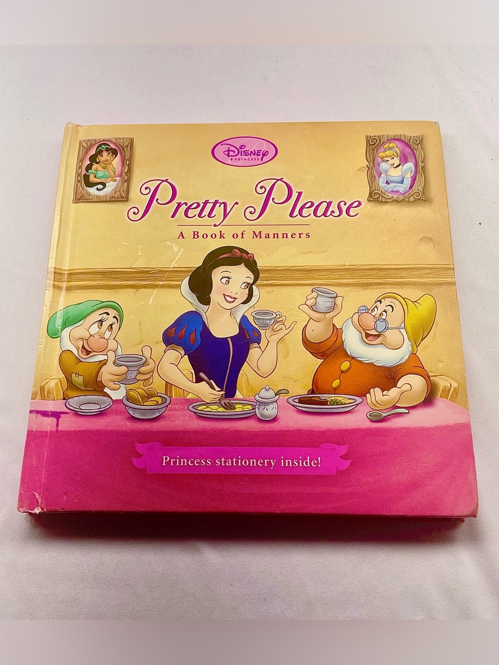 Disney Pretty Please Book of Manners - Pink, Yellow & Blue Cover